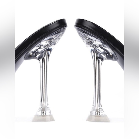 Cape Robbin Women's Lania Black Flared Heels - Picture 6 of 6